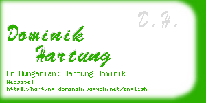 dominik hartung business card